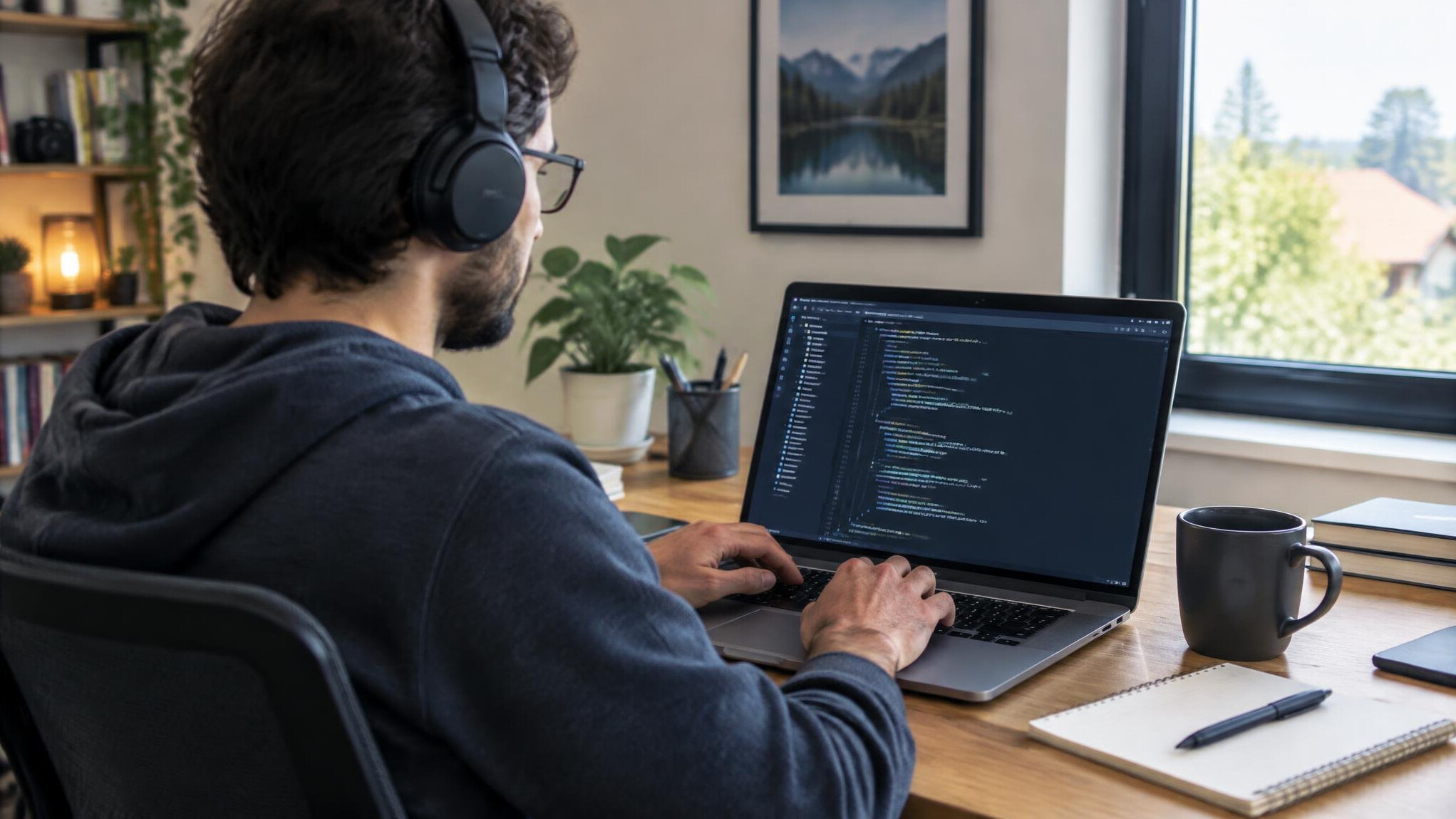 remote programmer working from home